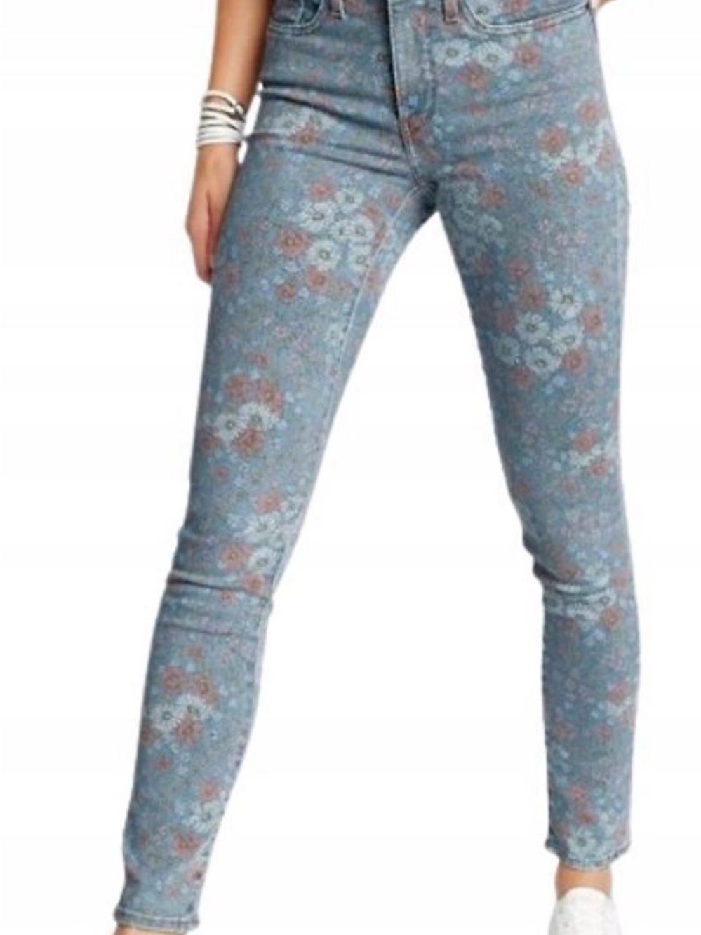 Levi 311 Megan Floral lightwash Skinny Shaping Jeans- Daisy & Floral size 31